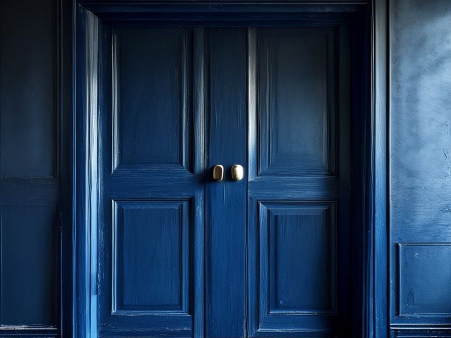 Portes intérieures fraîchement repeintes par un artisan en sud Loire